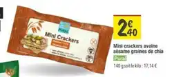 Les Comptoirs de la Bio PURAL Mini crackers avoine sésame graines de chia offre