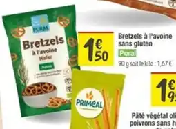 Les Comptoirs de la Bio PURAL Bretzels à l'avoine sans gluten offre