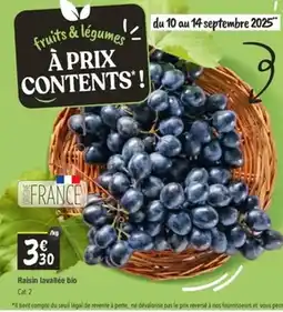 Les Comptoirs de la Bio Raisin lavallée bio offre