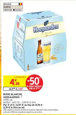 Intermarché Contact HOEGAARDEN Bière blanche offre