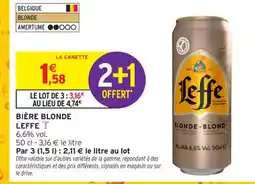 Intermarché Contact LEFFE Bière blonde offre