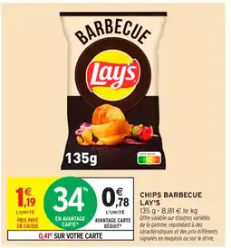 Intermarché Contact LAY'S Chips barbecue offre