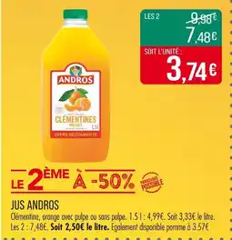 Match Andros Jus Andros offre