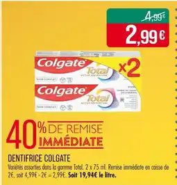 Match COLGATE Dentifrice offre