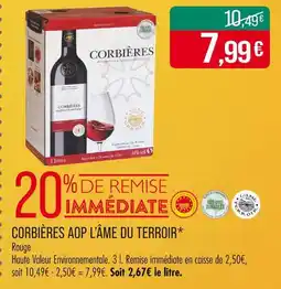 Match Corbières Corbières aop offre