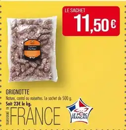 Match Grignotte Pur Porc offre