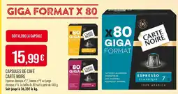 Match Carte Noire Capsules de café offre