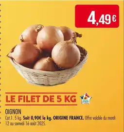 Match Oignon offre
