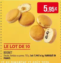Match BEIGNET offre