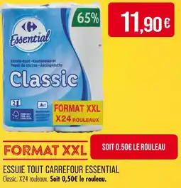 Match CARREFOUR ESSENTIAL ESSUIE TOUT offre