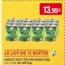 Match Cora Haricots verts très fins entiers offre