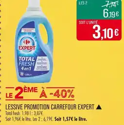 Match Carrefour Expert Lessive promotion offre