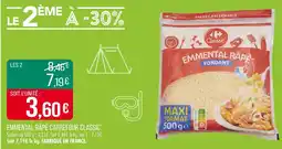 Match CARREFOUR CLASSIC Emmental râpé offre