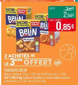 Match Belin Crackers offre