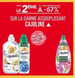 Match Le 2ème à -67% sur la gamme assouplissant Cajoline offre