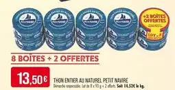 Match Petit Navire Thon entier au naturel offre