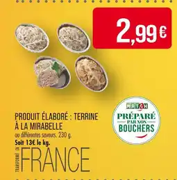 Match Préparé par nos bouchers Terrine à la mirabelle offre