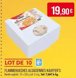 Match Kauffer's Flammekueches Alsaciennes offre