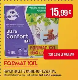 Match CARREFOUR ESSENTIAL Papier toilette Carrefour Essential offre