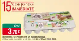 Match Carrefour Original 18 oeufs frais plein air offre