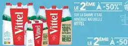 Match Vittel Le 2ème à -50% sur la gamme d’eau minérale naturelle Vittel offre