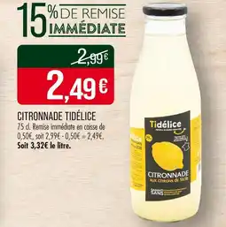 Match Tidélice Citronnade offre