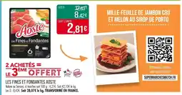 Match AOSTE Les fines et fondantes offre