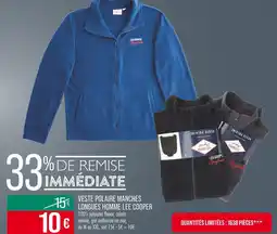 Match LEE COOPER Veste polaire manches longues homme offre