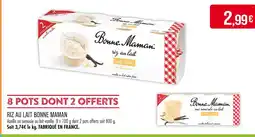 Match Bonne Maman Riz au lait offre