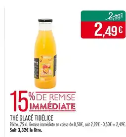 Match Tidélice Thé glacé offre