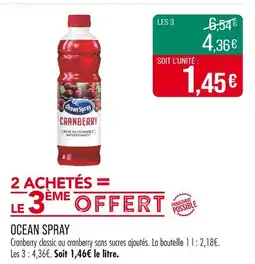 Match OCEAN SPRAY offre