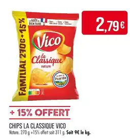 Match Vico Chips La Classique offre