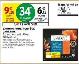 Intermarché LABEYRIE Saumon fumé norvège offre