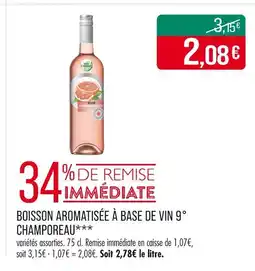 Match Champoreau Boisson aromatisée à base de vin 9° offre