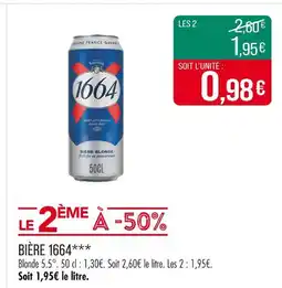 Match 1664 Bière blonde offre