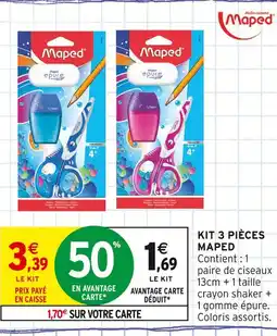 Intermarché MAPED Kit 3 pièces offre