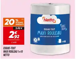 Netto NETTO Essuie-tout maxi rouleau 1-10 offre