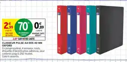 Intermarché Oxford Classeur pulse a4 dos 40 mm offre