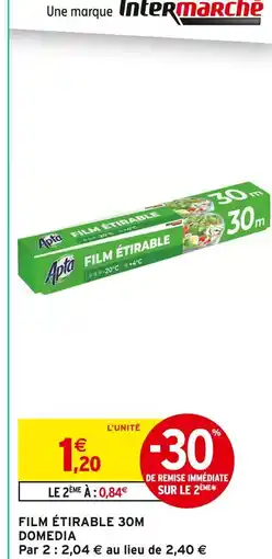 Intermarché DOMEDIA Film étirable 30m offre