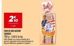 Netto Pain de mie nature Serebis offre