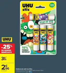 Carrefour Drive Uhu - 4 boisson de colle lou-stics offre