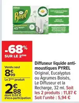 Carrefour Drive Pyrel - diffuseur liquide anti- moustiques offre