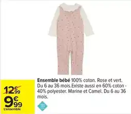 Carrefour Drive Tex - ensemble bébé offre