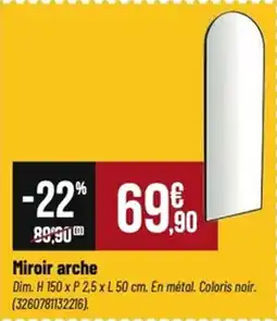 Tridôme Miroir arche offre