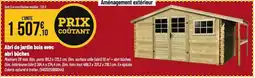 Tridôme Abri de jardin bois avec abri bûches offre