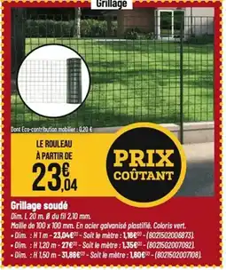 Tridôme Grillage soudé offre