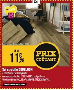 Tridôme Sol stratifié doubloon offre