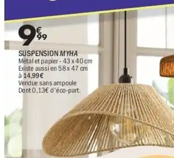 La Foir'Fouille Suspension myha offre