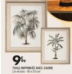 La Foir'Fouille Toile imprimée avec cadre offre