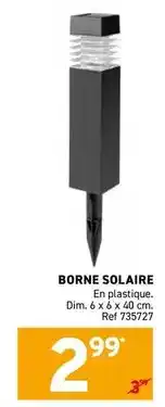 Trafic Dim - borne solaire offre